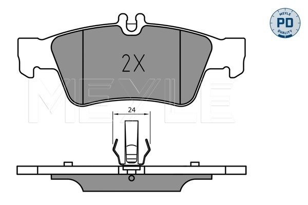 Set placute frana,frana disc 025 233 3516/PD MEYLE