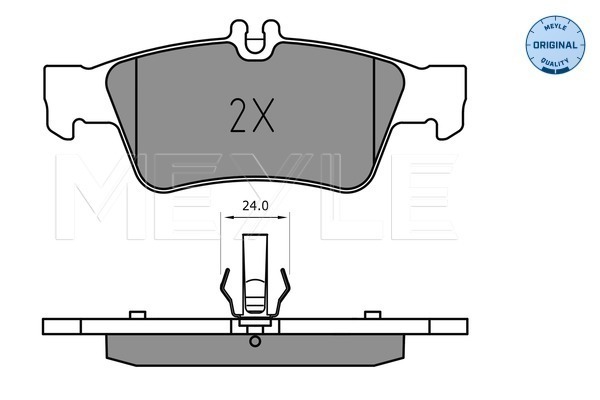 Set placute frana,frana disc 025 233 3516 MEYLE