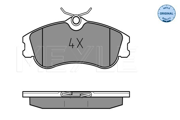 Set placute frana,frana disc 025 233 4619 MEYLE