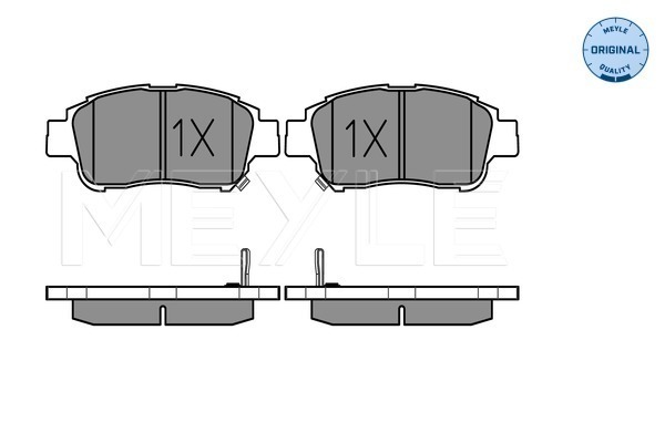 Set placute frana,frana disc 025 233 4816/W MEYLE