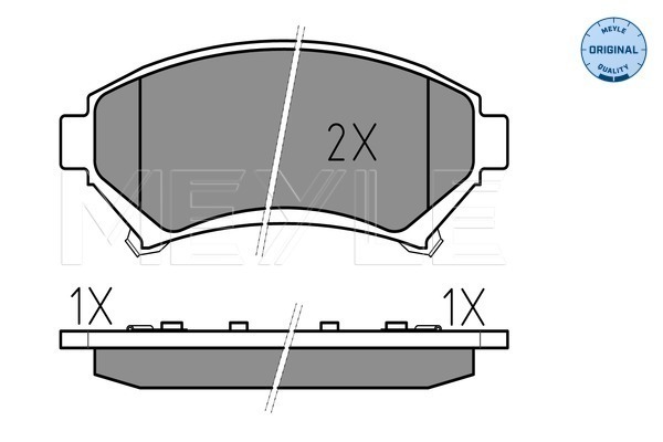 Set placute frana,frana disc 025 233 5818/W MEYLE