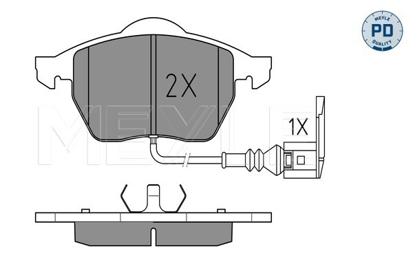 Set placute frana,frana disc 025 233 9219/PD MEYLE