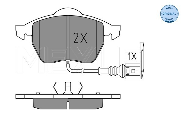 Set placute frana,frana disc 025 233 9219/W MEYLE