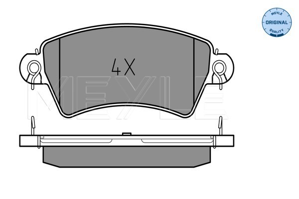 Set placute frana,frana disc 025 233 9617 MEYLE