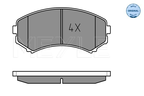 Set placute frana,frana disc 025 234 8816/W MEYLE