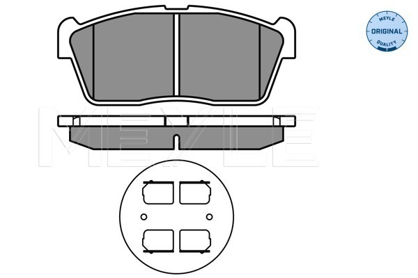 Set placute frana,frana disc 025 235 0715 MEYLE