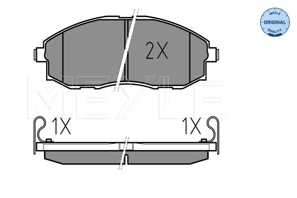 Set placute frana,frana disc 025 235 3617/W MEYLE