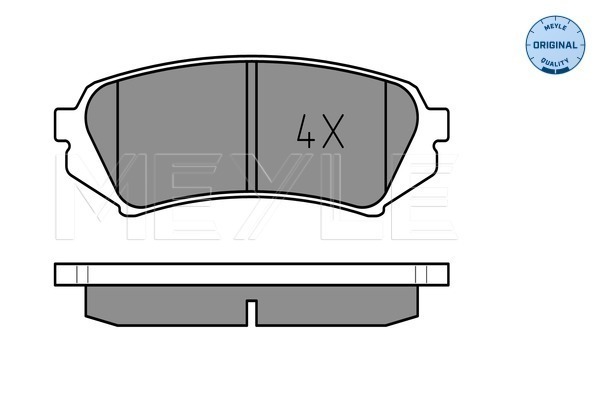 Set placute frana,frana disc 025 235 3917 MEYLE