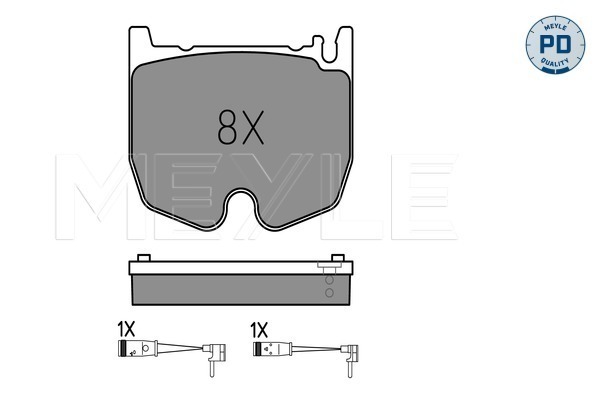 Set placute frana,frana disc 025 235 4117/PD MEYLE