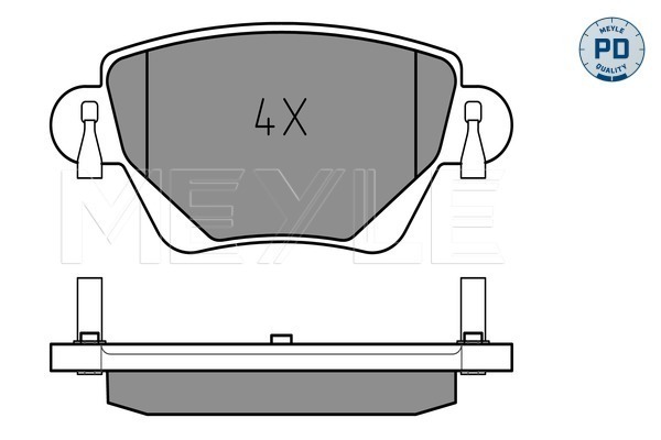 Set placute frana,frana disc 025 235 5717/PD MEYLE