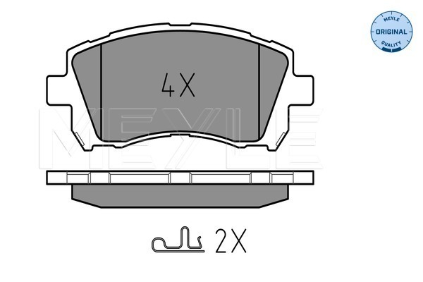 Set placute frana,frana disc 025 235 5817/W MEYLE