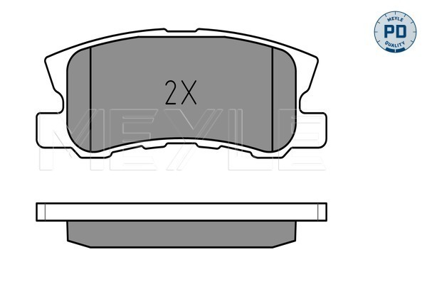 Set placute frana,frana disc 025 235 8216/PD MEYLE