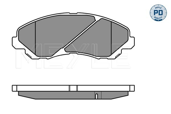 Set placute frana,frana disc 025 235 8416/PD MEYLE