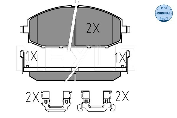 Set placute frana,frana disc 025 236 1118/W MEYLE