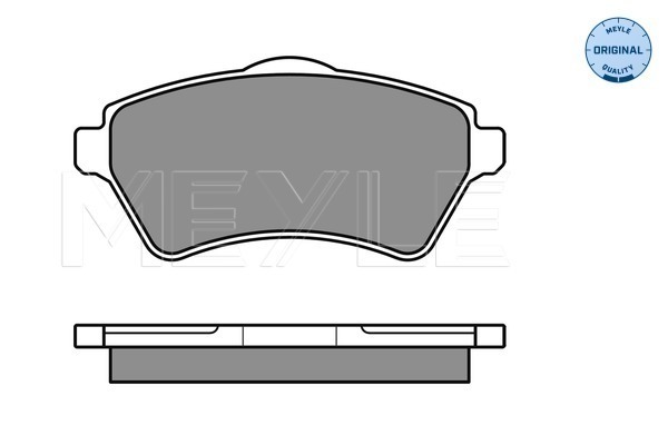 Set placute frana,frana disc 025 236 1517 MEYLE