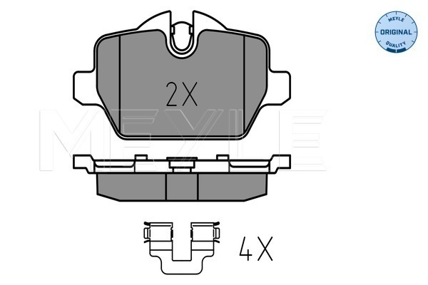 Set placute frana,frana disc 025 236 2316 MEYLE