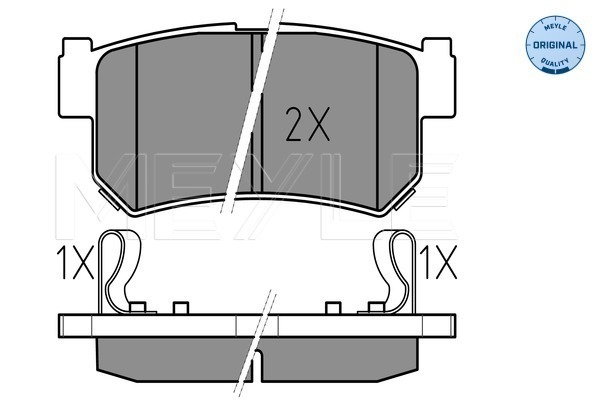 Set placute frana,frana disc 025 236 7315/W MEYLE