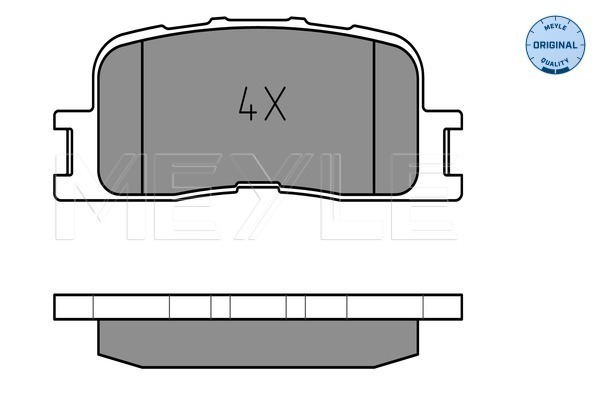 Set placute frana,frana disc 025 237 0215/W MEYLE