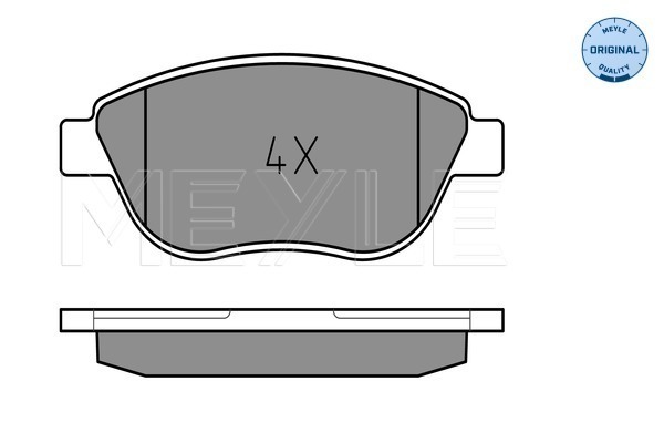 Set placute frana,frana disc 025 237 0819 MEYLE