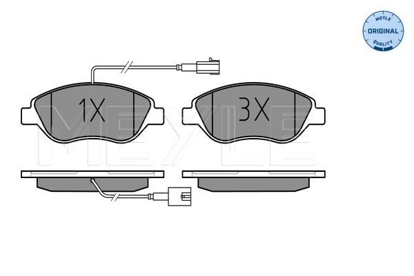 Set placute frana,frana disc 025 237 1218/W MEYLE