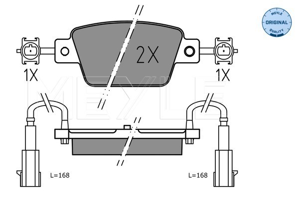 Set placute frana,frana disc 025 237 1418 MEYLE