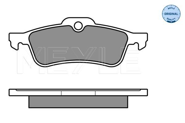 Set placute frana,frana disc 025 237 1616 MEYLE