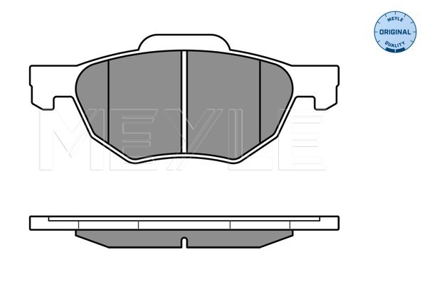 Set placute frana,frana disc 025 237 2017/W MEYLE