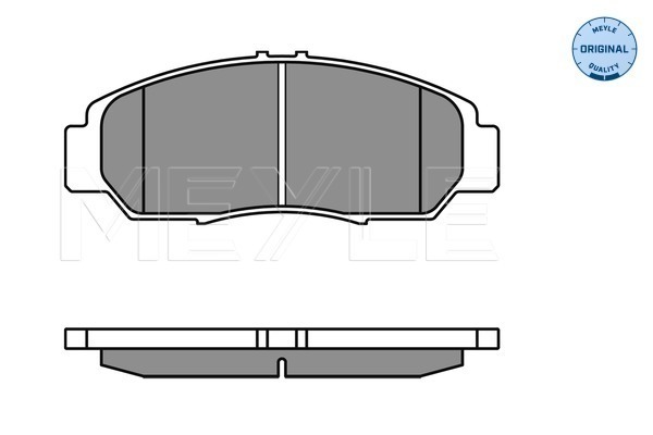 Set placute frana,frana disc 025 237 2916/W MEYLE