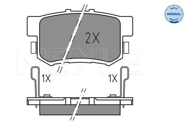 Set placute frana,frana disc 025 237 3615 MEYLE