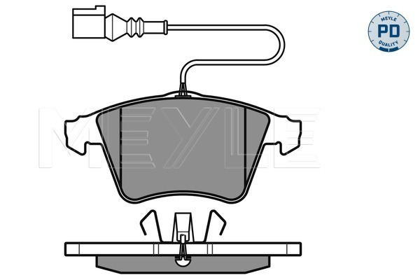 Set placute frana,frana disc 025 237 4719/PD MEYLE