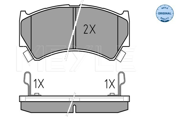 Set placute frana,frana disc 025 237 9515/W MEYLE