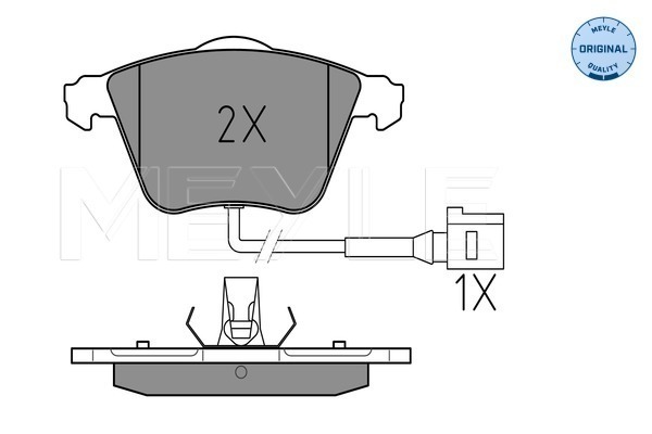 Set placute frana,frana disc 025 238 0120/W MEYLE