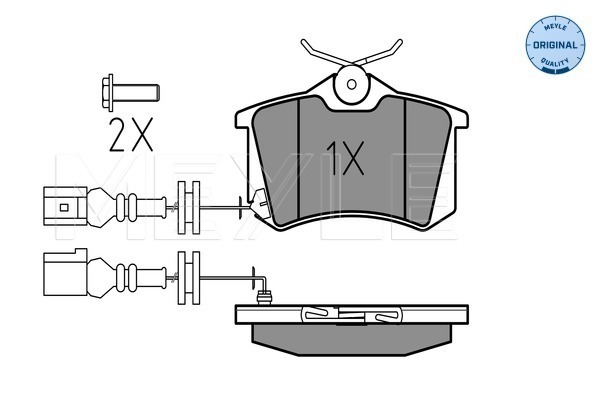 Set placute frana,frana disc 025 238 2317/W MEYLE