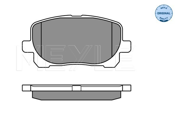 Set placute frana,frana disc 025 238 3617 MEYLE