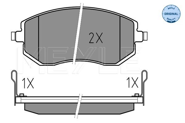 Set placute frana,frana disc 025 238 6517/W MEYLE