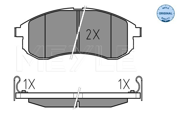 Set placute frana,frana disc 025 238 7914/W MEYLE