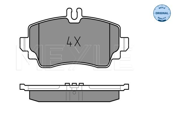 Set placute frana,frana disc 025 239 0319 MEYLE