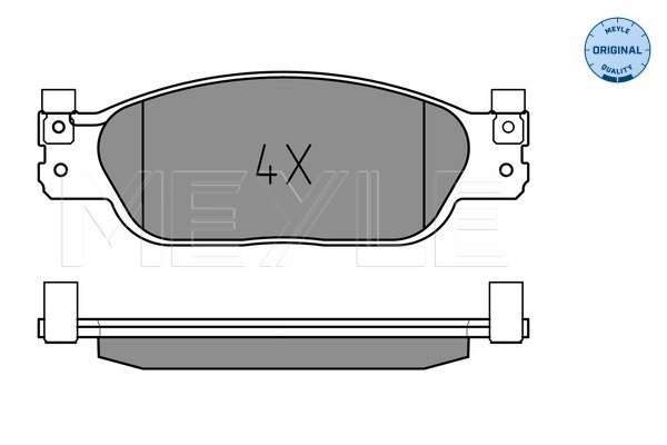 Set placute frana,frana disc 025 239 0818 MEYLE