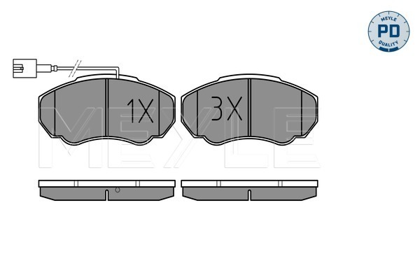 Set placute frana,frana disc 025 239 1719/PD MEYLE