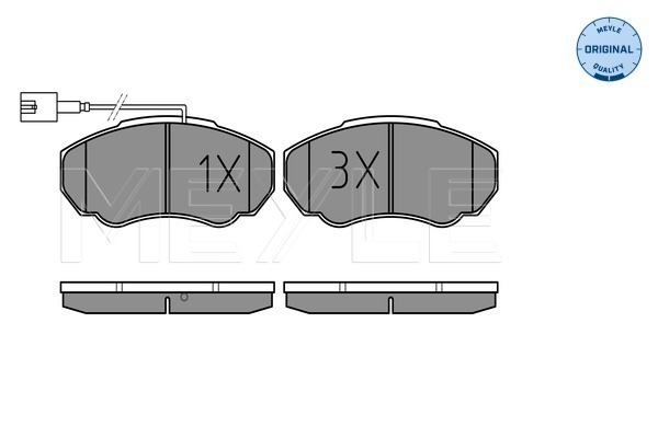 Set placute frana,frana disc 025 239 1719/W MEYLE