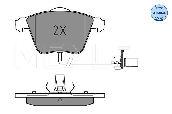 Set placute frana,frana disc 025 239 5020/W MEYLE