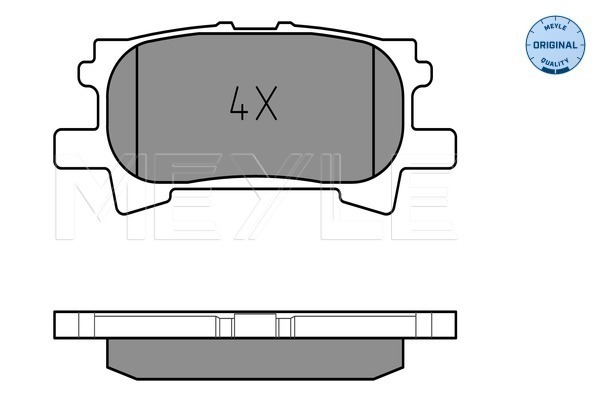 Set placute frana,frana disc 025 239 6715 MEYLE