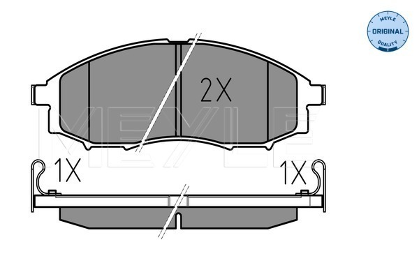 Set placute frana,frana disc 025 239 7017/W MEYLE