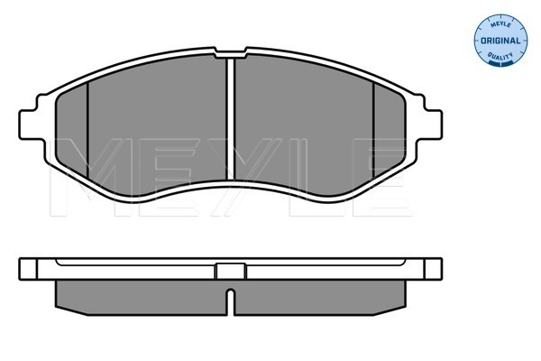 Set placute frana,frana disc 025 239 7417 MEYLE