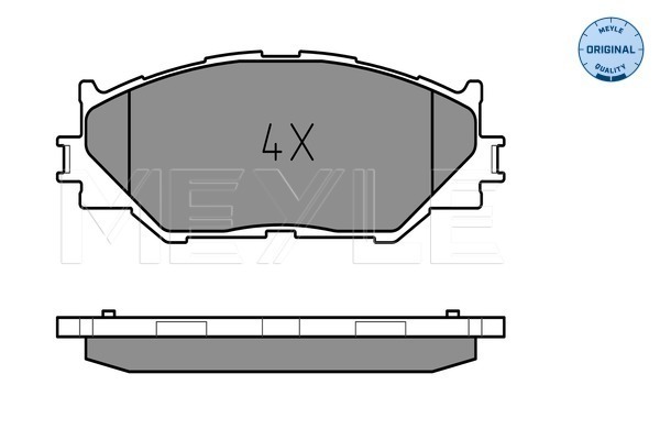 Set placute frana,frana disc 025 239 8317 MEYLE