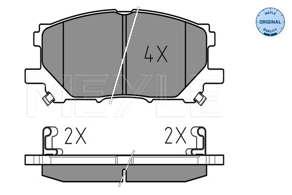 Set placute frana,frana disc 025 239 8916 MEYLE