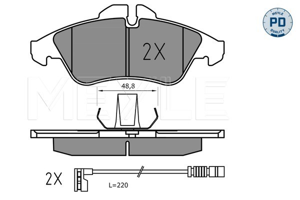 Set placute frana,frana disc 025 239 9020/PD MEYLE