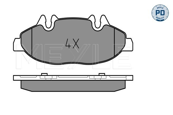 Set placute frana,frana disc 025 240 0720/PD MEYLE