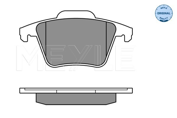 Set placute frana,frana disc 025 240 1118 MEYLE