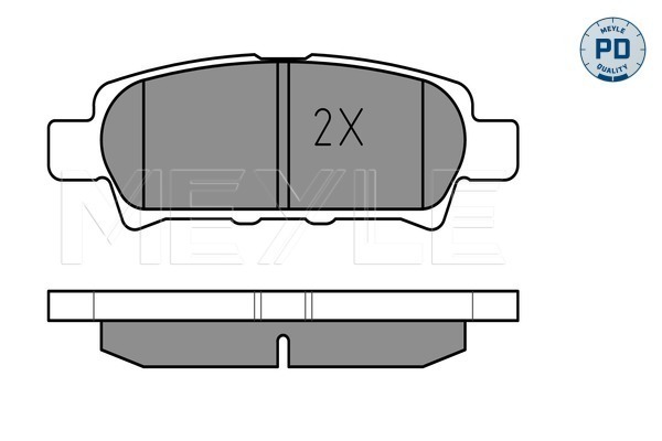 Set placute frana,frana disc 025 240 1416/PD MEYLE